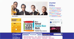 Desktop Screenshot of chamber-music.org