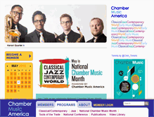 Tablet Screenshot of chamber-music.org